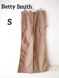 Betty Smith 麻混パンツ　ベージュ ワークパンツ Sサイズ