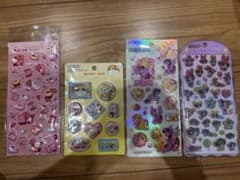 キャラクターシール 4枚セット サンリオ スヌーピー パワパフ マイリトルポニーのサムネイル