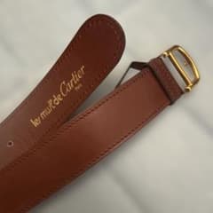 良品✤【Cartier／カルティエ】ベルト　66-74㎝　マストライン1212 カルティエ ベルト マストライン ボルドー ゴールド金具 66-74 - メルカリ