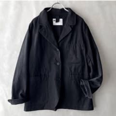 美品✨MHL 23SS 洗える　リネンコットン　ドリルジャケット　サイズ2 M 美品✨MHL 23SS 洗える リネンコットン ドリルジャケット サイズ2 M