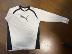 PUMA 長袖シャツ ホワイト ブラック スポーツウェアのサムネイル
