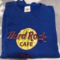 ハードロックカフェ★古着　値引き頑張りますさん専用スウェット　トレーナー　青のサムネイル