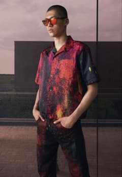 DIESEL オープンカラーシャツ BLACK GOLDのサムネイル