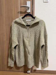 MOUSSY ハーフジップ ケーブルニットのサムネイル