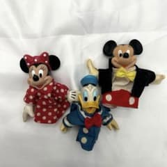 Disney Retro Antique Finger Puppets (Soft Vinyl) - Mickey, Minnie, Donald