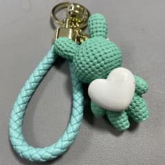 キーリング キーホルダー うさぎ ウサギ ラビットチャーム ミント OUTLETのサムネイル