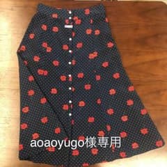 IENA イエナ  ドット前ボタンスカートのサムネイル
