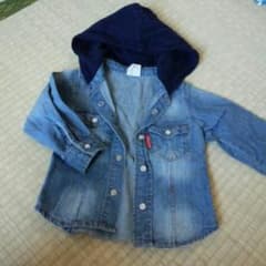 JUNKSTORE♡フード付きデニムシャツのサムネイル