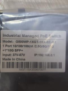 Managed PoE Switch G500WP-1XGT-1SX-SE-BT - メルカリ