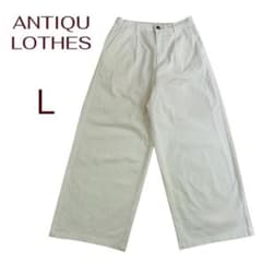 [ANTIQULOTHES] 안티 클로즈 와이드 팬츠 화이트 화이트