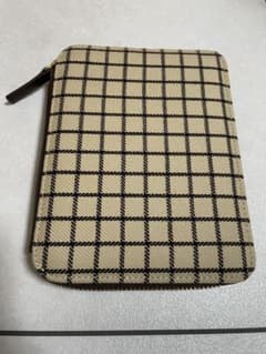 ほぼ日手帳カバー　カフェオレチェック　タイトジップ　A6サイズのサムネイル