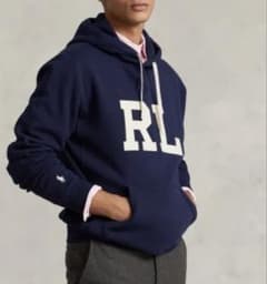 美品✨ラルフローレン RLロゴ メンズモデル ブラックスウェット L 