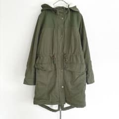 GAP オリーブグリーン モッズコート XS ボア ミリタリーコート