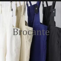 Brocante ブロカント 20sミニヘリンボンバンドルサロペット グレー 