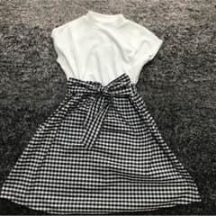 新品！ギンガムチェックがかわいい授乳服のサムネイル