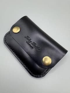 コンパクト財布 HORWEEN クロムエクセル(ホーウィン社) 茶芯ブラック