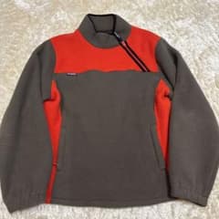 STUSSY フリースジャケット Mサイズ オレンジ/ブラウンのサムネイル