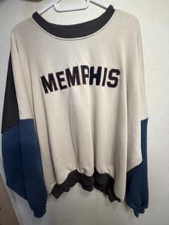 MEMPHIS ロゴ刺繍 スウェット 配色デザイン Fのサムネイル