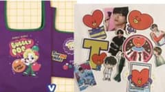 TiNY TANガチャ　エコバッグ　防水シール　V テテのサムネイル