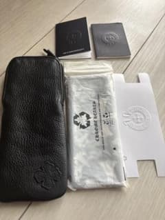 クロムハーツ 黒レザー メガネケース メガネ拭き - メルカリ