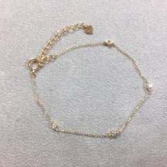 K18金ゴールド天然ダイヤモンドブレスレットのサムネイル