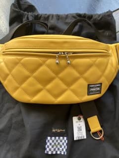 バッグ Lewis Leathers x PORTER WAIST BAG YELLOW Lewis Leathers x PORTER WAIST BAG YELLOW - メルカリ