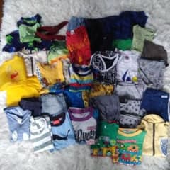 キッズ服セット 男の子100cm 半袖 水着 浴衣 パジャマ カッパのサムネイル