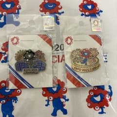 新作　ミャクミャク　大屋根花火　ピンバッジ　セット　大屋根リングのサムネイル