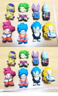 Extremely rare 2015 Dragon Ball soft vinyl figure set of 8.