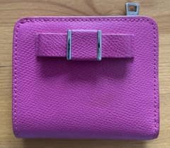 COACH ピンク 二つ折り財布 レザーのサムネイル