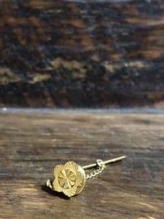 14k ピンバッジ レトロ アンティーク - メルカリ