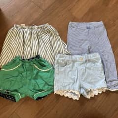 キッズ服 ハーフパンツ　スカート　スパッツ　4点セット 110のサムネイル