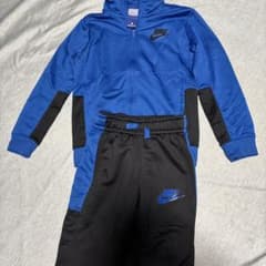 NIKE キッズ ジャージ 上下セット ブルー ブラックのサムネイル