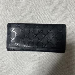 シ*マ様 GUCCI ブラックレザー 長財布 GGパターンのサムネイル