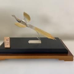 銀製国鳥キジ　恵雲作ガラスケース入り置物 Maiko様専用国鳥キジ 恵雲作ガラスケース入り置物 - メルカリ
