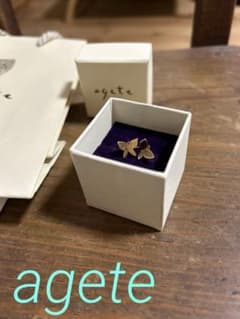 美品 agete バタフライ ピアス✧︎*。蝶 K10のサムネイル