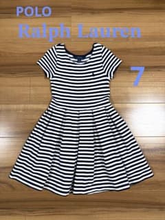 【美品】POLO RALPH LAUREN 7ストライプワンピースのサムネイル