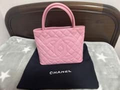 CHANEL シャネル 復刻トート ピンク キャビアスキン ココマーク - メルカリ