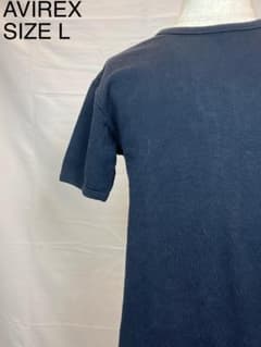 み*そ様 AVIREX アヴィレックス Tシャツ ネイビー サイズLのサムネイル