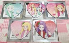 アイカツ！×ハワイアンズ ハート型缶バッジ コンプセット