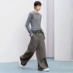 新品 タグ付 ZARA SRPLS ワイド カーゴパンツ 44 限定 ミリタリーのサムネイル