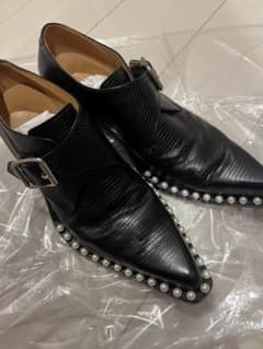 【美品/貴重】サリバン ポインテッドトゥシューズ パール リザード 7 最終値下げ！【美品/貴重】サリバン ポインテッドトゥシューズ パール