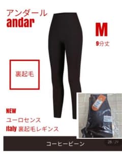 アンダール andar NEW ユーロセンス Italy 裏起毛レギンス M - メルカリ