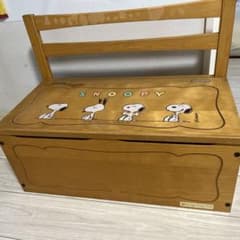 スヌーピー　おもちゃ箱　収納椅子 ベンチチェア 木箱 小物入れ 昭和レトロ スヌーピー おもちゃ箱 収納椅子 ベンチチェア 木箱 小物入れ 昭和