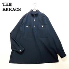 6805【美品】ザリラクス　バンドカラーシャツ　ビッグシルエット　プルオーバー 6805【美品】ザリラクス バンドカラーシャツ ビッグシルエット プル