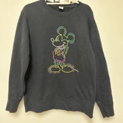 Disney ミッキーマウス ネオン スウェット XL