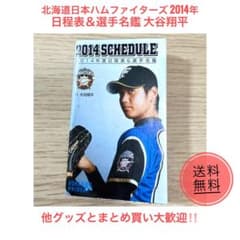 北海道日本ハムファイターズ 大谷翔平選手 レジェンドシリーズ2014 Sサイズ 大谷翔平 北海道日本ハムファイターズ 2014年 日程表＆選手名鑑 - メルカリ