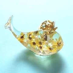 [handmade] クジラさんと向日葵のコラボ♪キーホルダーのサムネイル