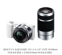 SONY α5100 ホワイト ダブルズームレンズキット - メルカリ