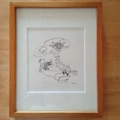 【最終価格】小笠原まき　絵画　『トンボが目を回す』 m76628649656_1.jpg?1731193477